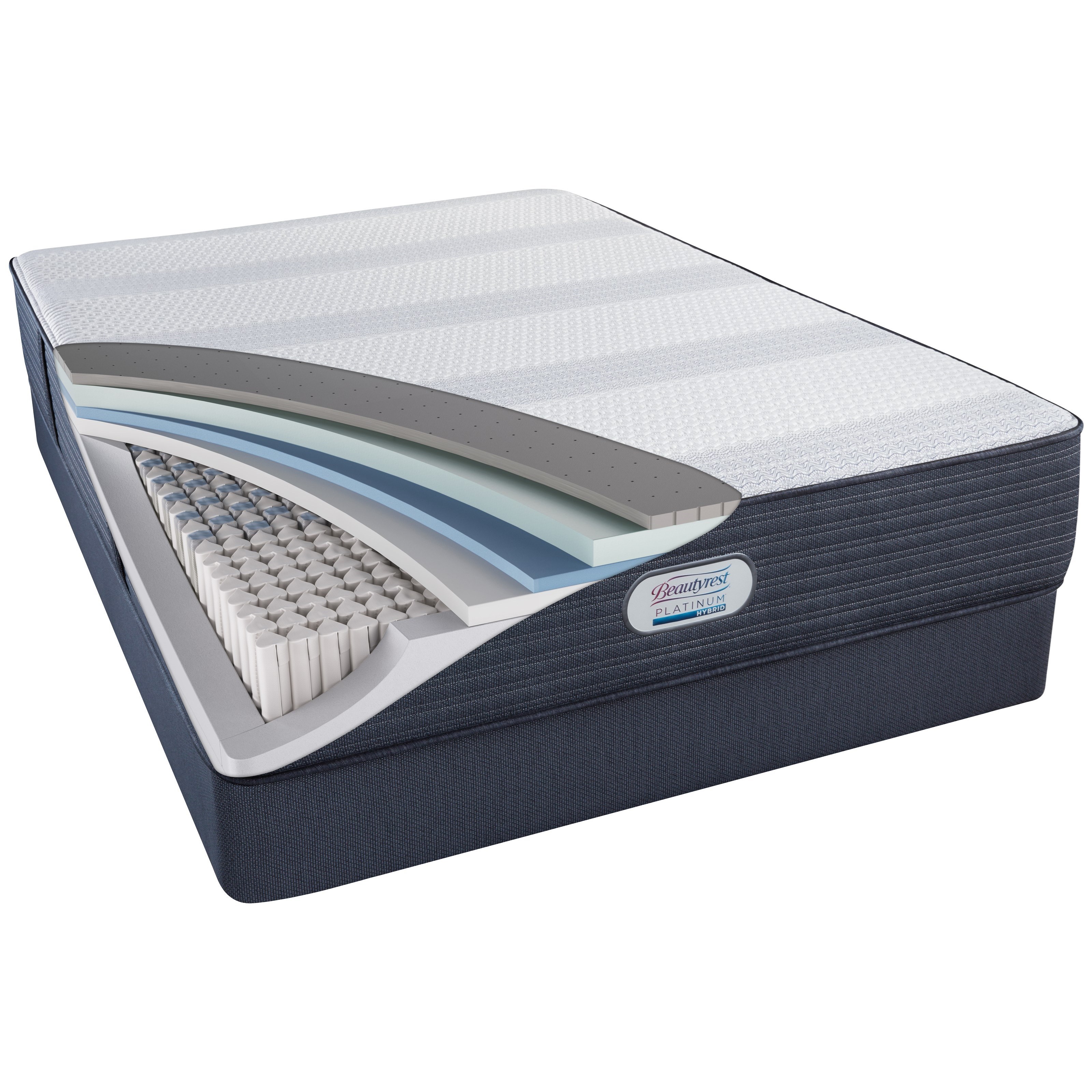Beautyrest Beautyrest Platinum Hybrid Crestridge Plush Queen 13